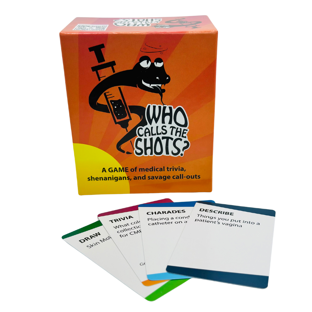 Who Calls the Shots? The Trivia Card Game for Nurses, Students, Medical Professionals, and Adults