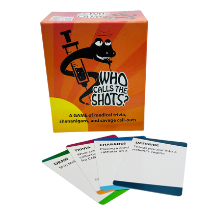 Who Calls the Shots? The Trivia Card Game for Nurses, Students, Medical Professionals, and Adults